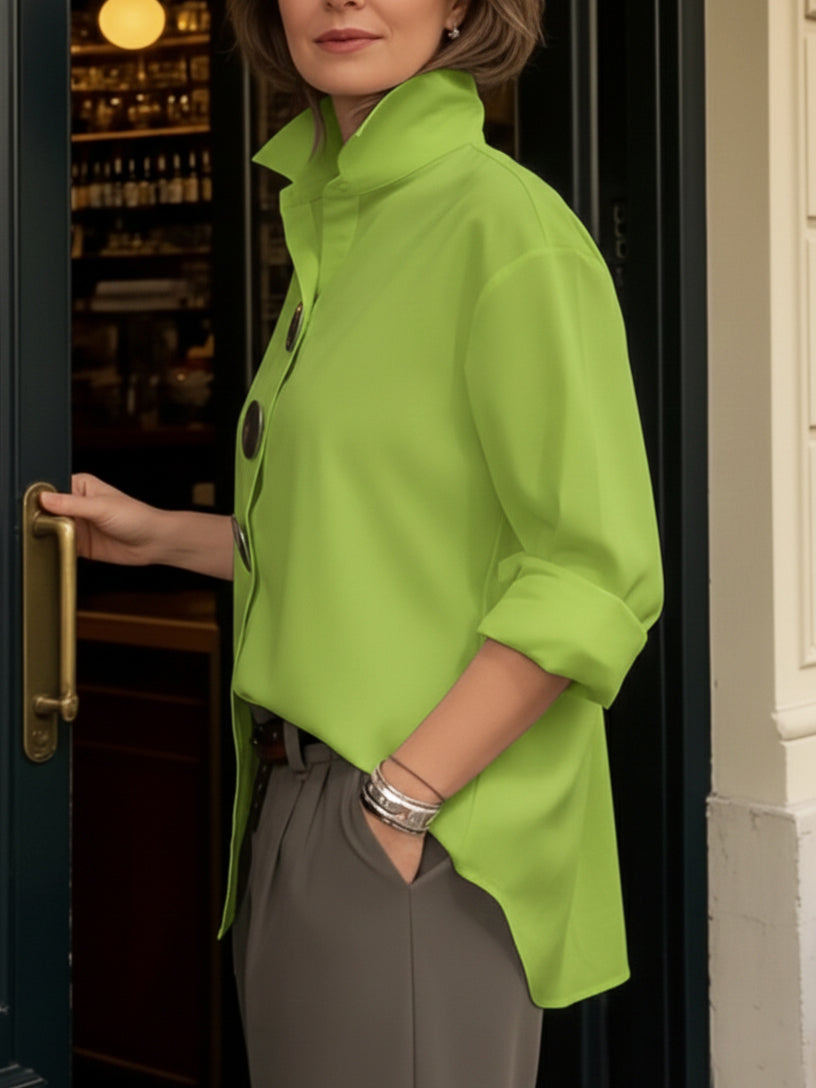 Alejandra | Blusa elegante con botones grandes