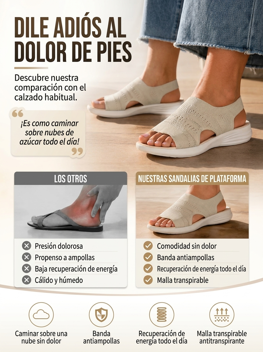 Sandalias de plataforma Ona para mujer para el verano 2026