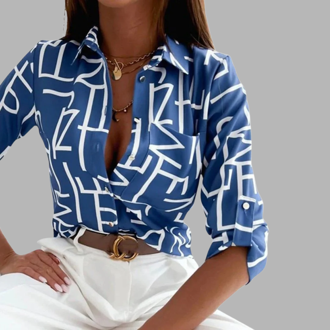 Silvia | Blusa elegante con cuello