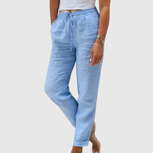 Clara | Pantalones de lino elegantes y transpirables
