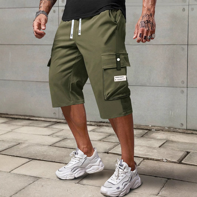 Carlos | Pantalones capri tipo cargo con cordón
