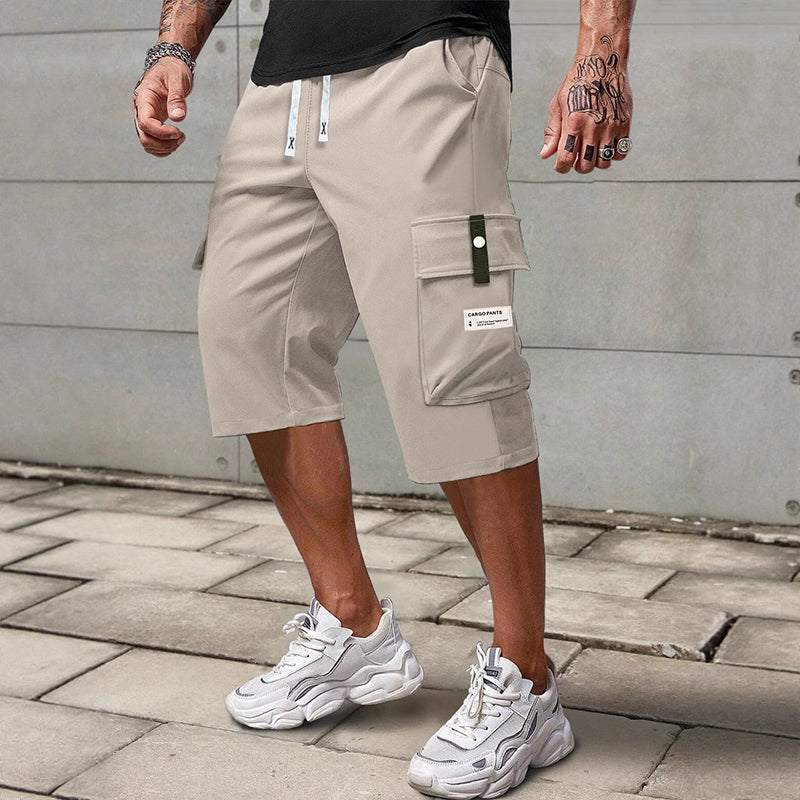 Carlos | Pantalones capri tipo cargo con cordón