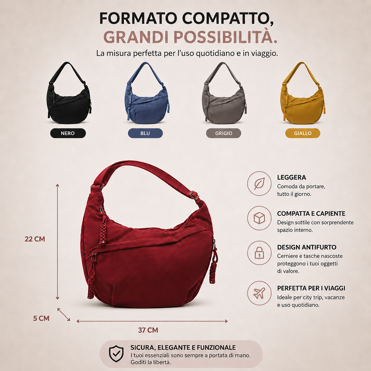Luna | Bolso de hombro