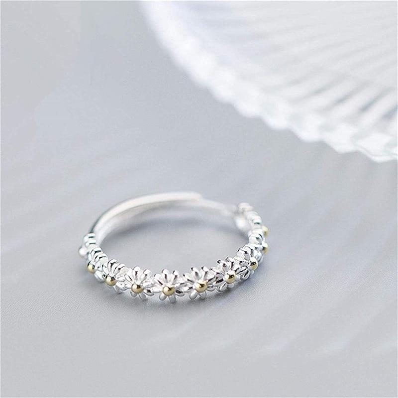 Lourdes | ANILLO AJUSTABLE DE PLATA CON MARGARITA