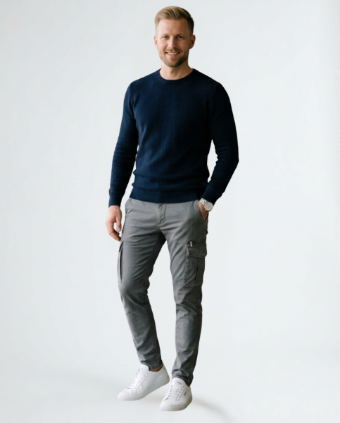 Luca | Pantalones cargo elásticos para hombre