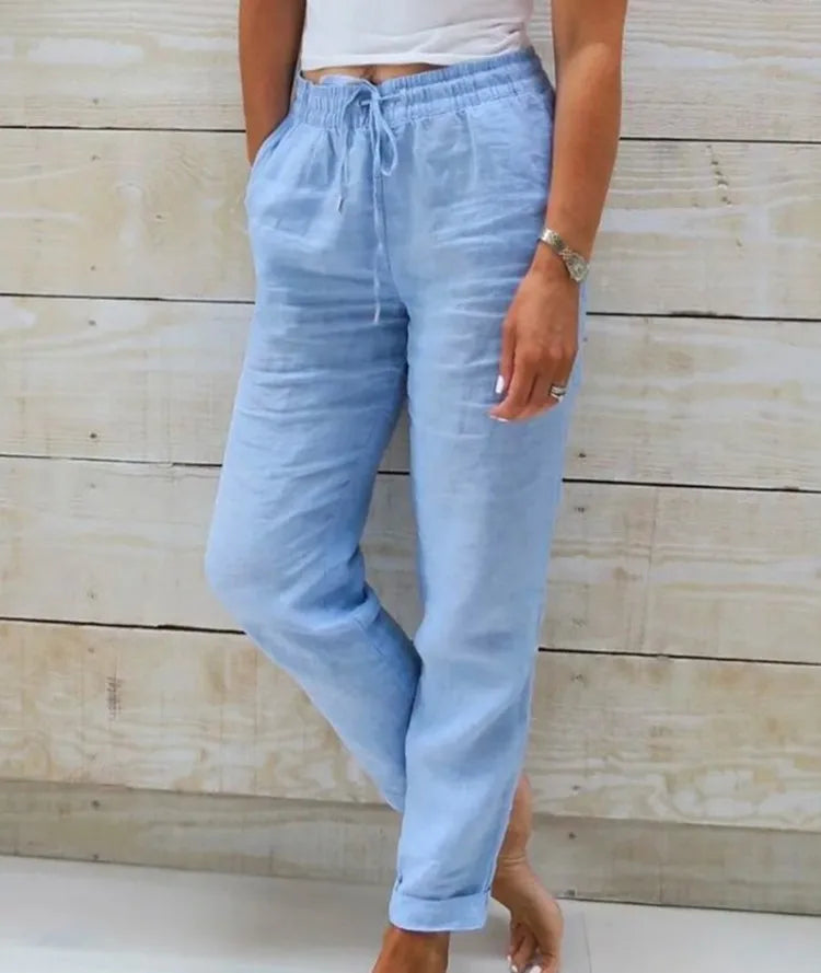 Clara | Pantalones de lino elegantes y transpirables
