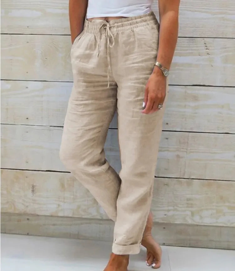 Clara | Pantalones de lino elegantes y transpirables