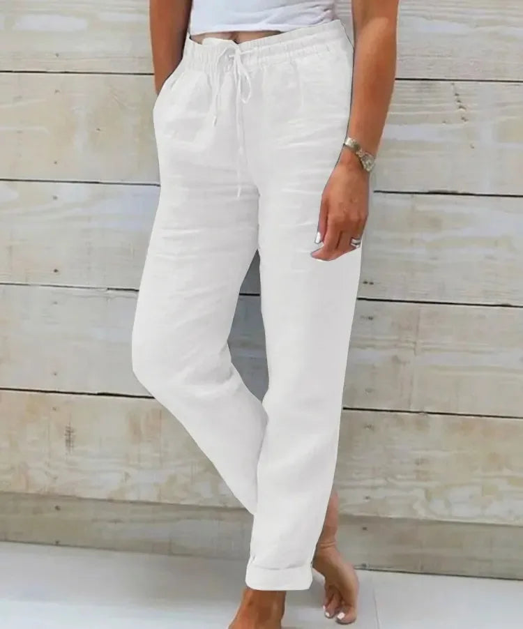 Clara | Pantalones de lino elegantes y transpirables