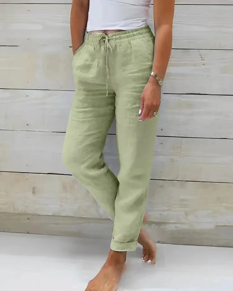 Clara | Pantalones de lino elegantes y transpirables