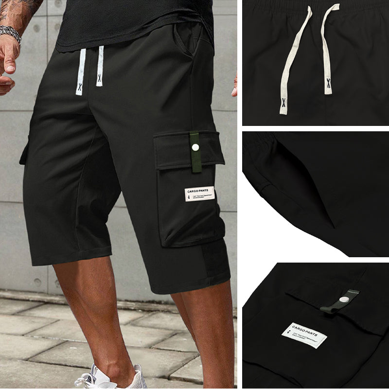 Carlos | Pantalones capri tipo cargo con cordón