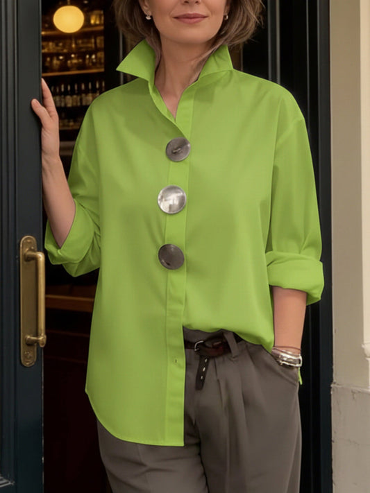 Alejandra | Blusa elegante con botones grandes