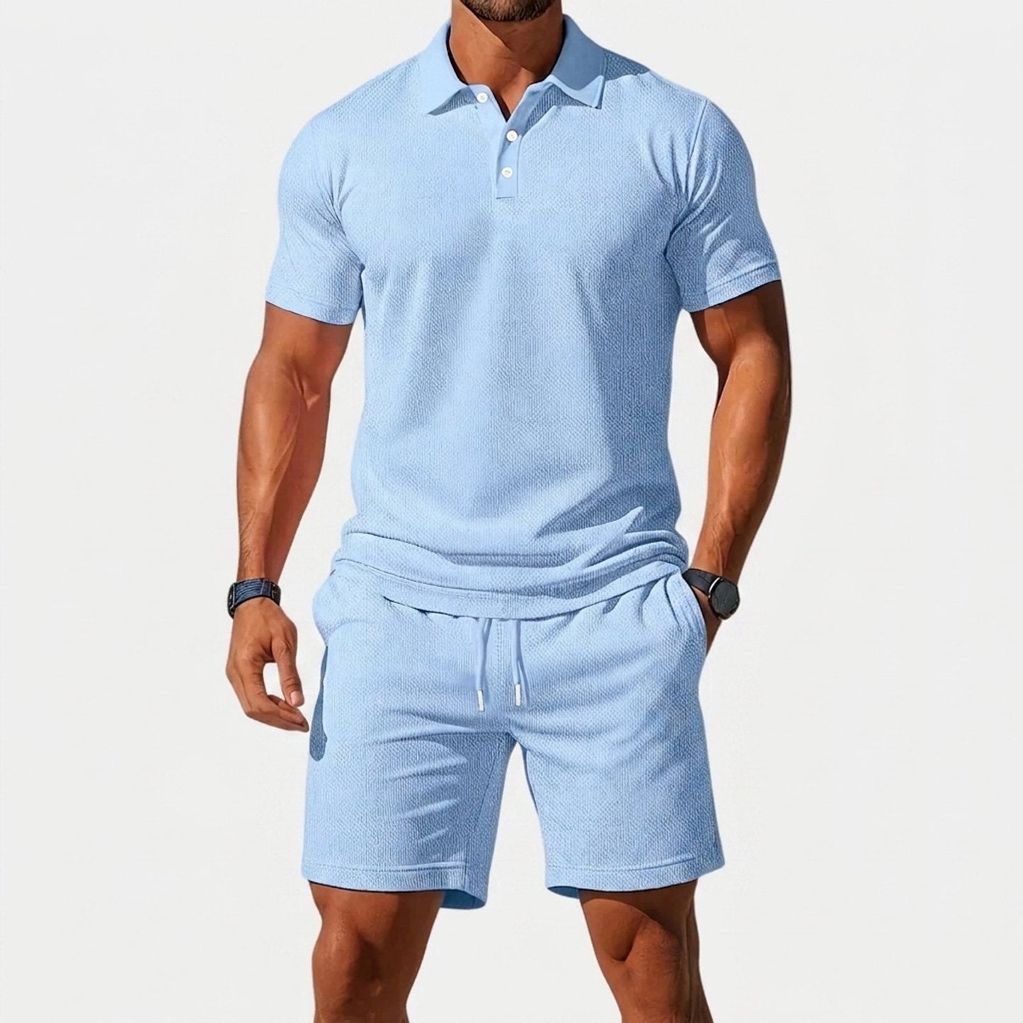 Daniel | Conjunto de polos de textura transpirable