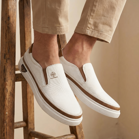 Pablo | Zapatillas sin cordones de cuero para hombre