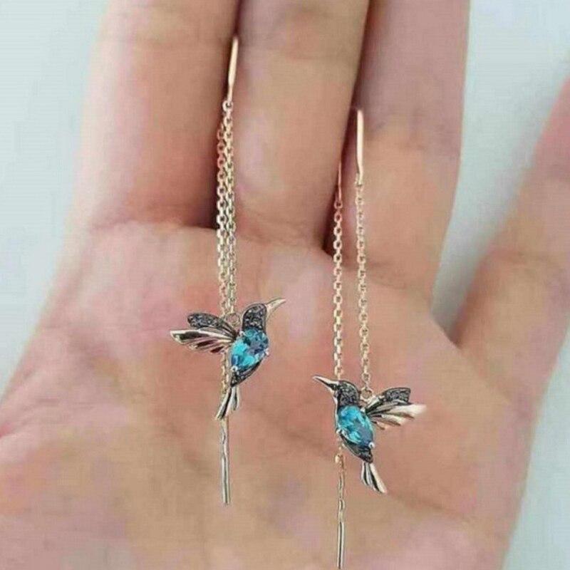 Marina | PENDIENTES CON FORMA DE COLIBRÍ