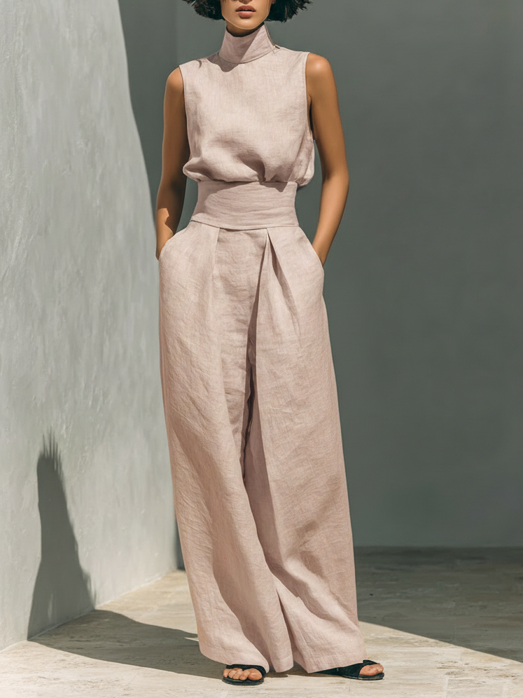 Ariadna | Conjunto amplio de lino elegante
