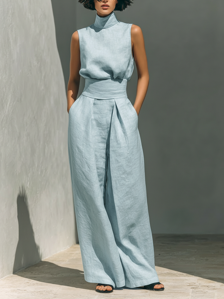 Ariadna | Conjunto amplio de lino elegante