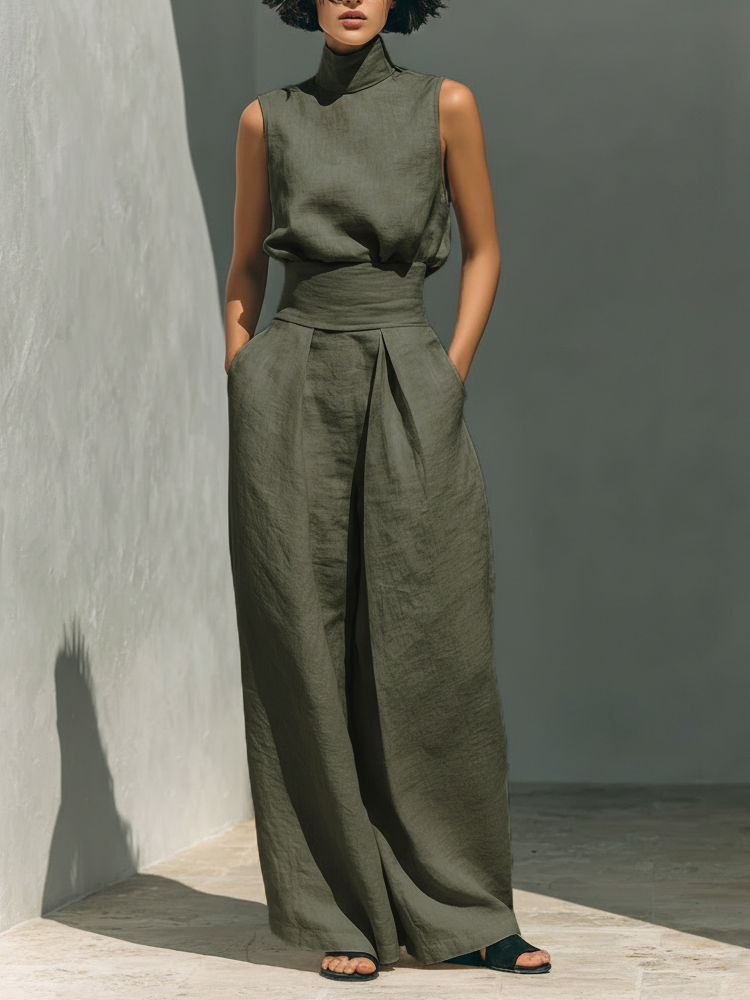 Ariadna | Conjunto amplio de lino elegante