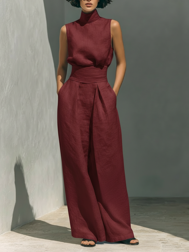 Ariadna | Conjunto amplio de lino elegante