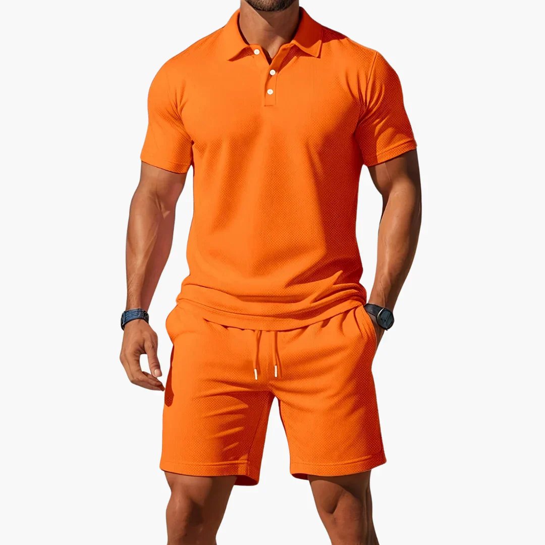 Daniel | Conjunto de polos de textura transpirable