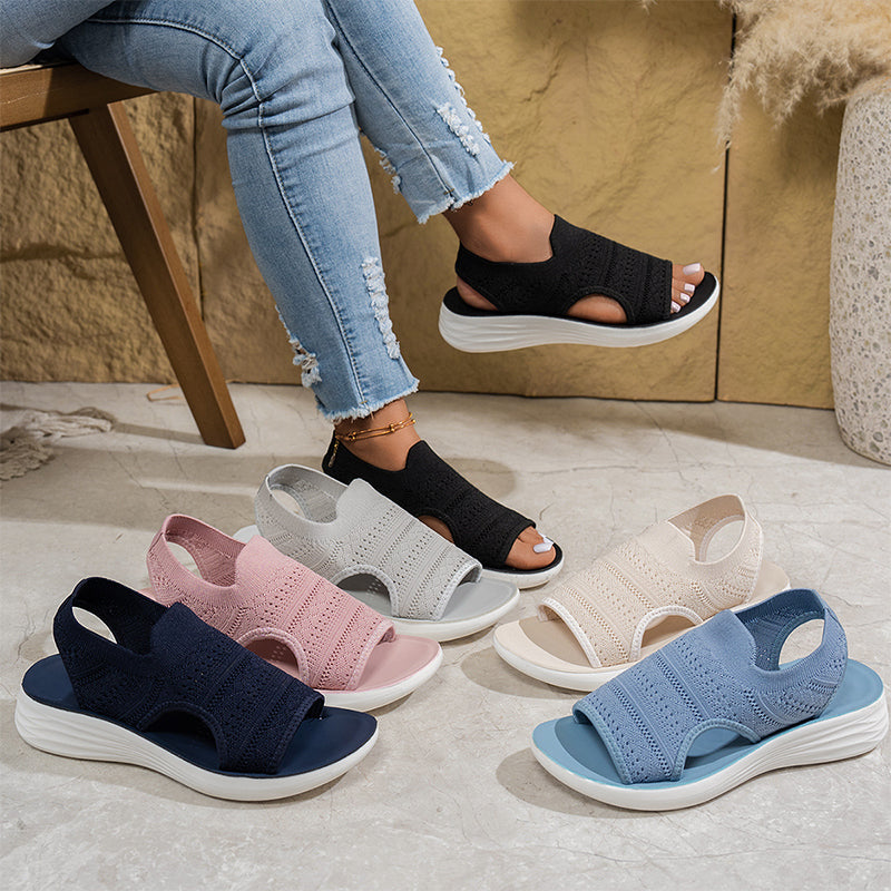 Ona | Sandalias con plataforma, de material transpirable, para mujer