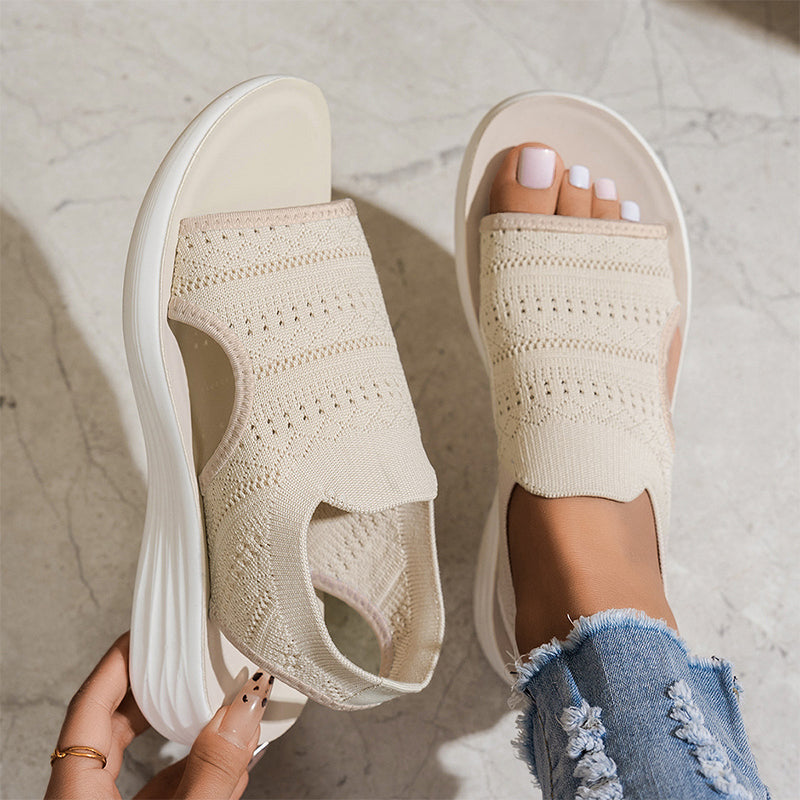 Ona | Sandalias con plataforma, de material transpirable, para mujer