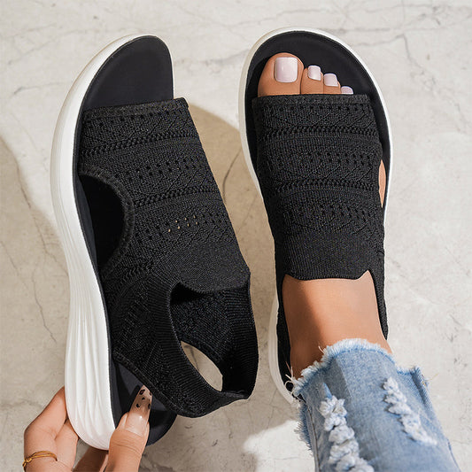 Ona | Sandalias con plataforma, de material transpirable, para mujer