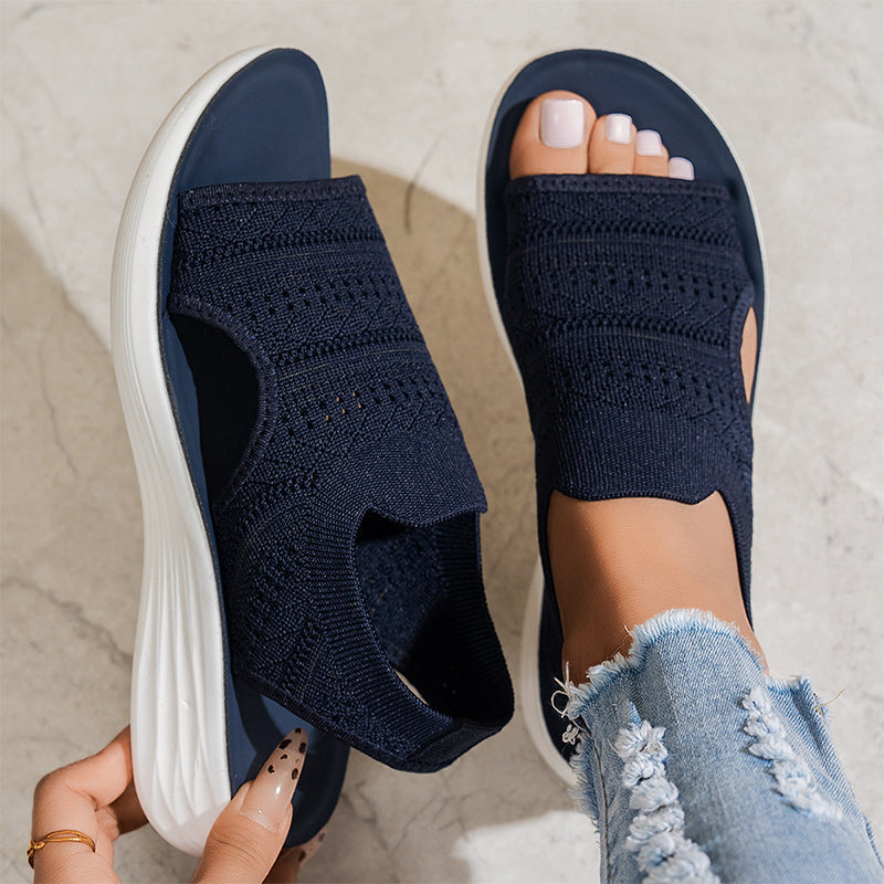 Ona | Sandalias con plataforma, de material transpirable, para mujer