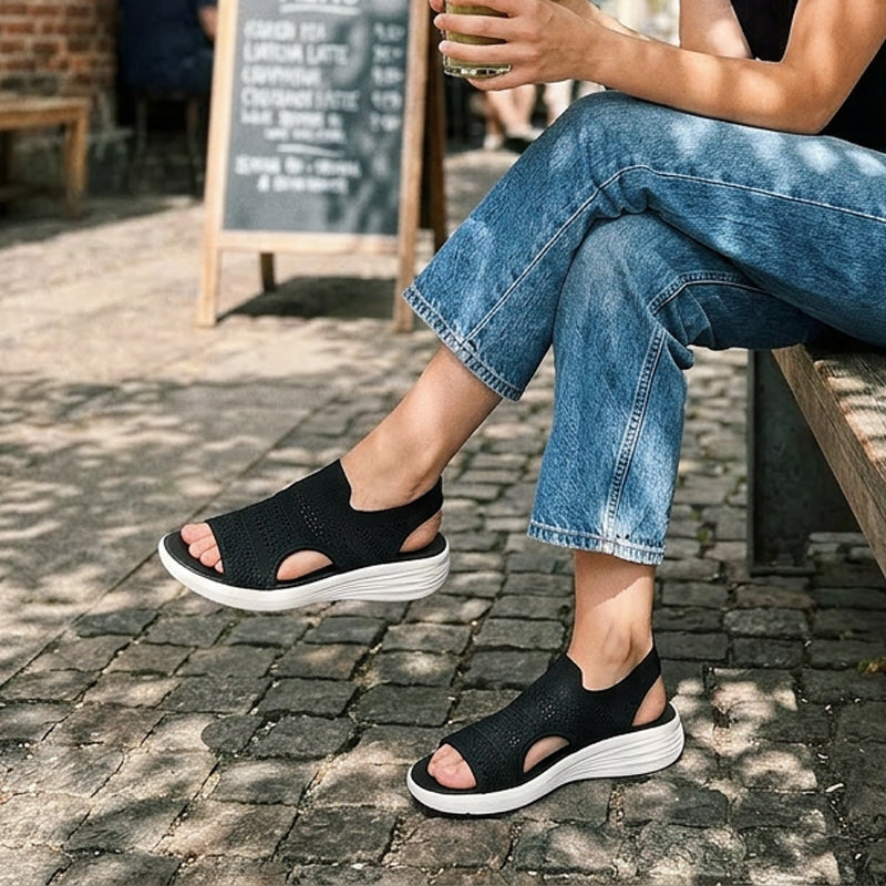 Ona | Sandalias con plataforma, de material transpirable, para mujer